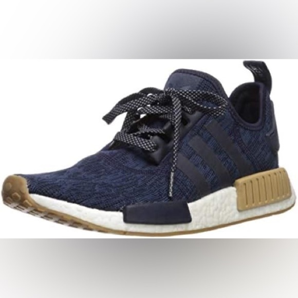 adidas Navy and Tan NMD Sneakers - Picture 1 of 15